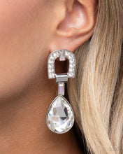 Load image into Gallery viewer, Paparazzi “In ARCHING Order” White Post Earrings
