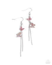 Load image into Gallery viewer, Paparazzi “Aerial Affection” Pink Dangle Earrings
