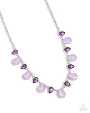 Load image into Gallery viewer, Paparazzi “Summer Season” Purple Necklace Earring Set
