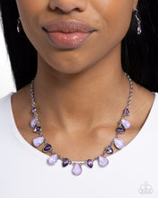 Load image into Gallery viewer, Paparazzi “Summer Season” Purple Necklace Earring Set
