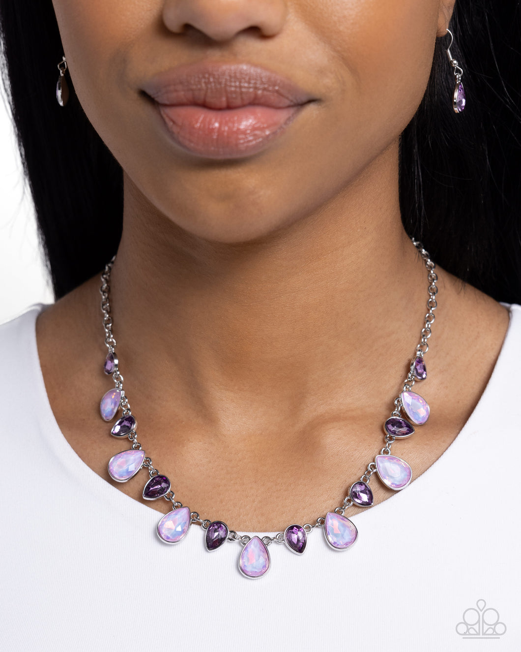 Paparazzi “Summer Season” Purple Necklace Earring Set