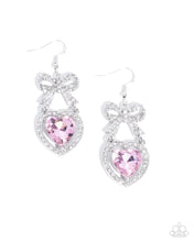 Load image into Gallery viewer, “Adorable Allure” Pink Dangle Earrings - Paparazzi
