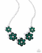 Load image into Gallery viewer, “Whimsical Way” Green Necklace Earring Set - Paparazzi
