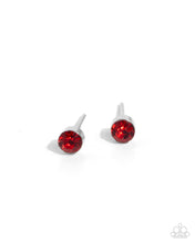 Load image into Gallery viewer, “Logical Light” Red Post Earrings - Paparazzi
