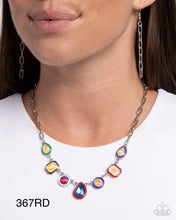 Load image into Gallery viewer, “Classy Character” Red Necklace Earring Set - Paparazzi
