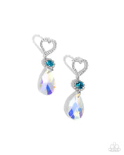 Load image into Gallery viewer, Paparazzi “Faceted Frenzy” Blue Post Earrings - Paparazzi Accessories
