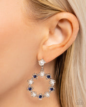 Load image into Gallery viewer, Paparazzi “Unforgettably Uptown” Blue Post Earrings - Paparazzi Accessories
