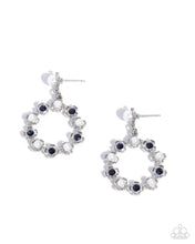 Load image into Gallery viewer, Paparazzi “Unforgettably Uptown” Blue Post Earrings - Paparazzi Accessories
