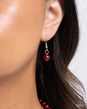 Load image into Gallery viewer, “Eternal Elegance” Red Necklace Earring Set - Paparazzi Accessories
