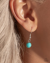 Load image into Gallery viewer, “Saloon Girl” Blue Necklace Earring Set - Paparazzi Accessories
