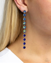 Load image into Gallery viewer, “Opulent Ombré” Blue Post Earrings - Paparazzi
