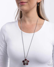 Load image into Gallery viewer, Paparazzi “Floral Freestyle” Purple Necklace Earring Set - Paparazzi Accessories
