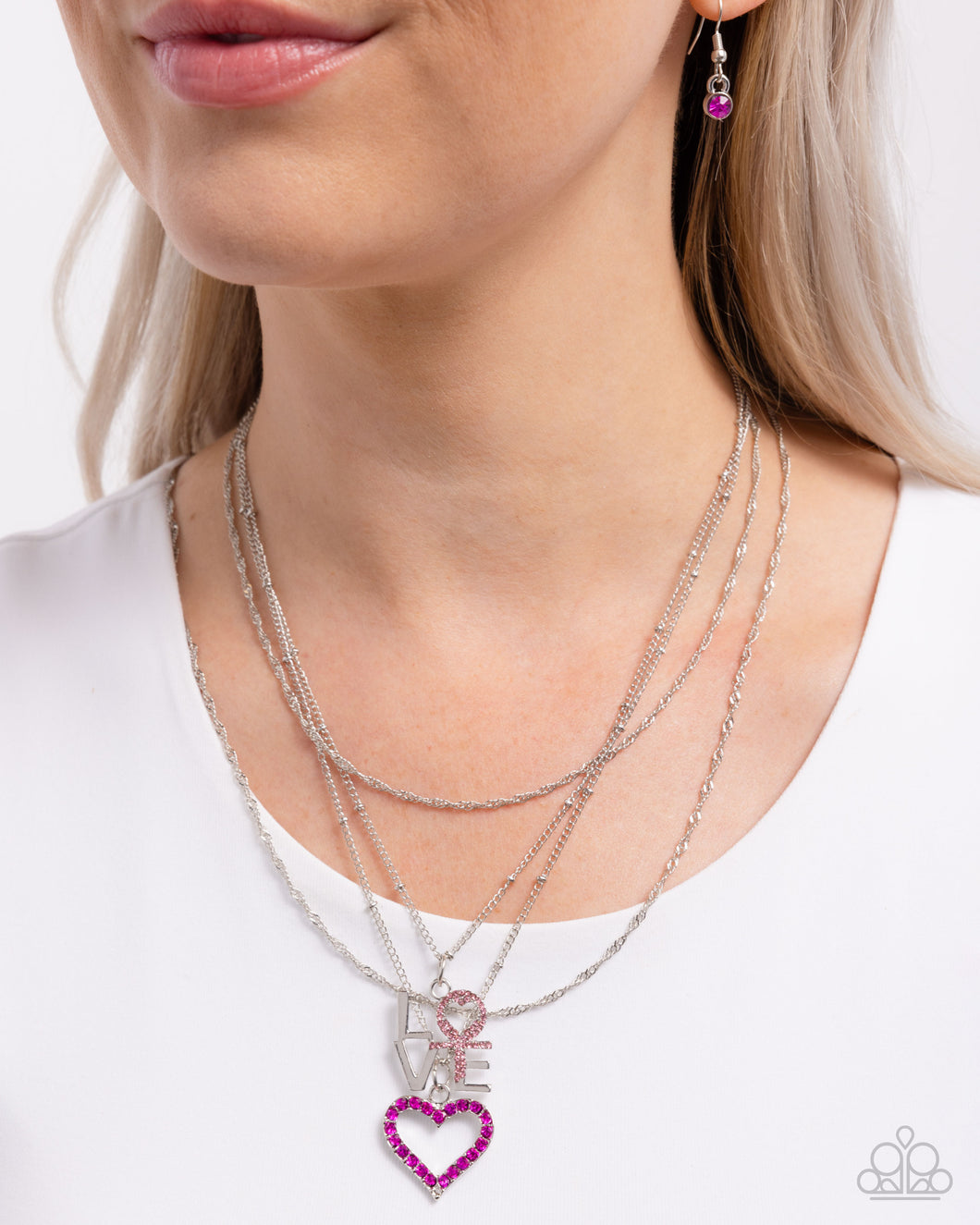 Courting Caliber Pink Necklace