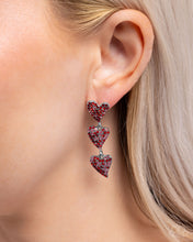 Load image into Gallery viewer, “One Of The Girls” Red Post Earrings - Paparazzi Accessories
