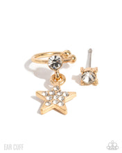 Load image into Gallery viewer, Paparazzi “Cosmic Cool” Gold Post Earrings - Paparazzi Accessories
