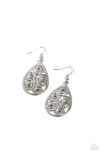 Load image into Gallery viewer, Paparazzi “Billowy Bliss” Brown Dangle Earrings - Paparazzi Accessories
