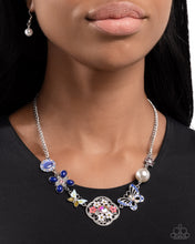 Load image into Gallery viewer, Paparazzi “Widespread Whimsy” Blue Necklace Earring Set - Paparazzi Accessories
