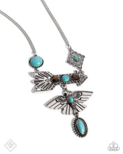 Load image into Gallery viewer, Paparazzi “Earthy Expose” Blue Necklace Earring Set - Paparazzi Accessories
