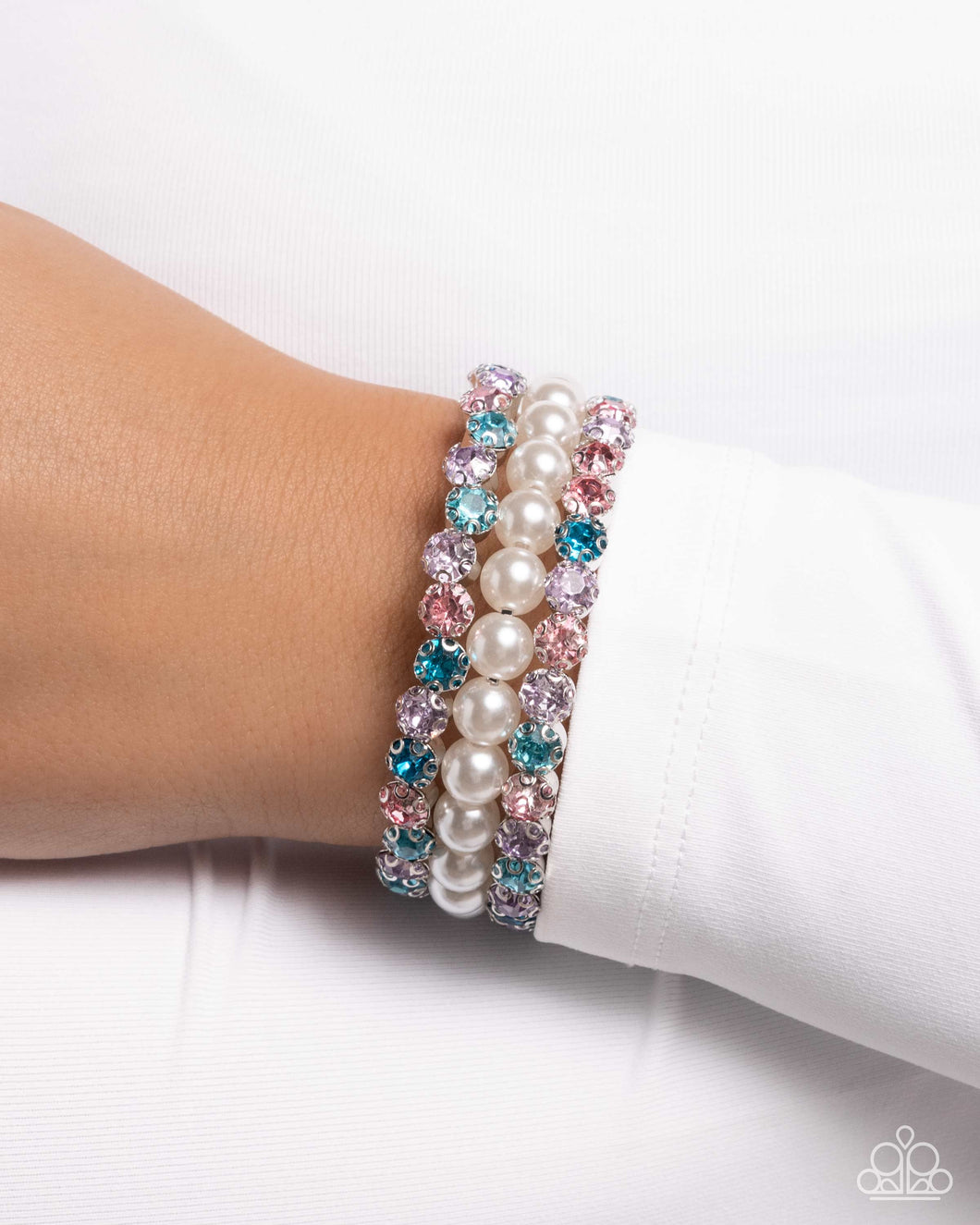 “Grandiose Glitz” Multi Coil Wrap Bracelet - Paparazzi Accessories