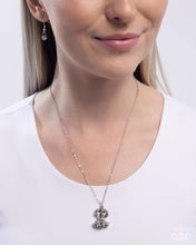 Load image into Gallery viewer, Paparazzi “Poodle Pizzazz” White Necklace Earring Set - Paparazzi Accessories
