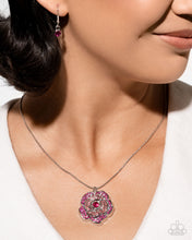 Load image into Gallery viewer, Paparazzi “Blossoming Belle” Pink Necklace Earring Set - Paparazzi Accessories

