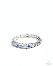 Load image into Gallery viewer, Paparazzi “Shimmery Sample” Blue Bracelet - Paparazzi Accessories

