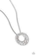 Load image into Gallery viewer, Paparazzi “Scintillating Spiral” White Necklace Earring Set
