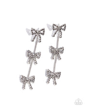 Load image into Gallery viewer, Paparazzi “Coquette Course” Silver Post Earrings - Paparazzi Accessories
