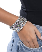 Load image into Gallery viewer, Paparazzi “Personal History” Purple Stretch Bracelet - Paparazzi Accessories
