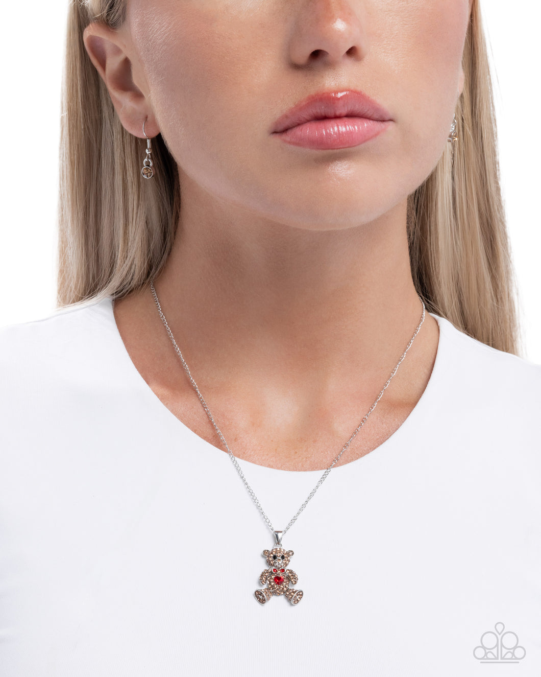 Paparazzi “Twinkling Teddy” Multi Necklace Earring Set - Paparazzi Accessories