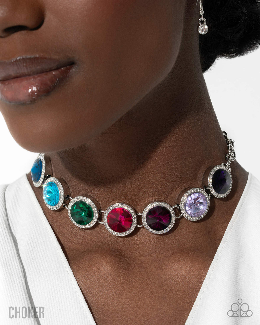 Paparazzi “Royal Palette” Multi Chocker Necklace Earring Set - Paparazzi Accessories