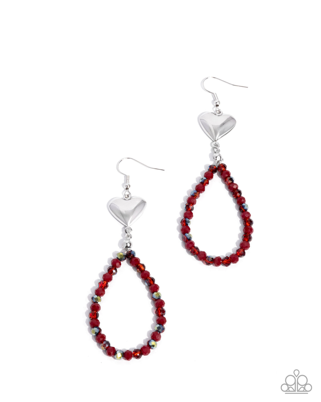 Treasured Teardrops Red Earring