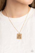 Load image into Gallery viewer, Paparazzi “Mama MVP” Gold Necklace Earring Set
