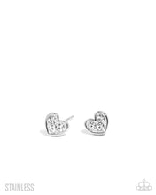 Load image into Gallery viewer, Paparazzi “All My Affection” White Post Earrings - Paparazzi Accessories
