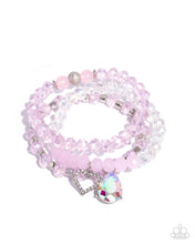 Load image into Gallery viewer, Paparazzi “Lasting Layers” Pink Stretch Bracelet Set - Paparazzi Accessories
