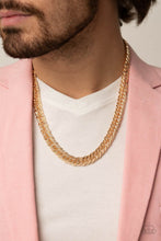 Load image into Gallery viewer, Paparazzi Urban Uppercut” Gold Urban Necklace - Cindysblingboutique
