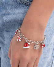 Load image into Gallery viewer, Paparazzi “Holiday Haute” Red Clasp Bracelet - Paparazzi Accessories
