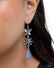 Load image into Gallery viewer, Paparazzi “Butterfly Blend” Blue Dangle Earrings - Paparazzi Accessories
