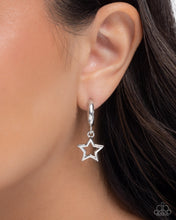 Load image into Gallery viewer, Paparazzi “Stellar Start” Silver Hoop Earrings - Paparazzi Accessories
