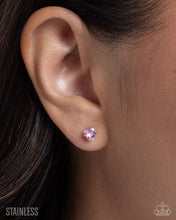Load image into Gallery viewer, Paparazzi “Simple Sweetheart” Pink Post Earrings - Paparazzi Accessories
