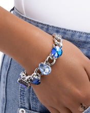 Load image into Gallery viewer, Paparazzi “Muted Malibu” Blue Adjustable Clasp Bracelet - Paparazzi Accessories
