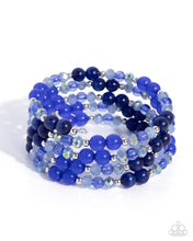 Load image into Gallery viewer, Classy Coil Blue Bracelet
