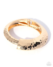 Load image into Gallery viewer, Paparazzi “Stately Sass” Gold Hinge Bracelet - Paparazzi Accessories
