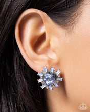 Load image into Gallery viewer, Paparazzi “Flirty Feature” Blue Post Earrings - Paparazzi Accessories
