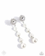 Load image into Gallery viewer, “Modish Motif” White Post Earring - Paparazzi
