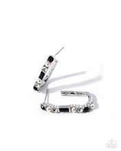 Load image into Gallery viewer, Captivating Collection Black Hoop Earrings
