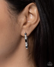 Load image into Gallery viewer, Captivating Collection Black Hoop Earrings
