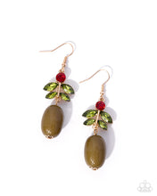 Load image into Gallery viewer, Extending the Olive Branch Green Earrings
