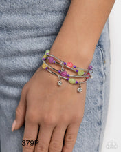 Load image into Gallery viewer, Paparazzi “Scattered Sheen”Purple Stretch Bracelet Set
