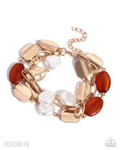 Load image into Gallery viewer, Paparazzi “Archeological Find” Gold Adjustable Clasp Bracelet - Paparazzi Accessories
